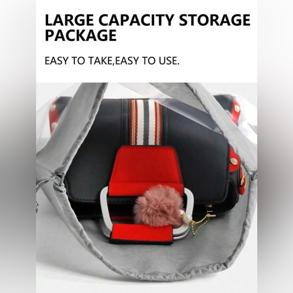 Dust Bags. 4 Piece Set of Black Drawstring Dust Proof Handbag Covers. NEW! - Picture 8 of 10